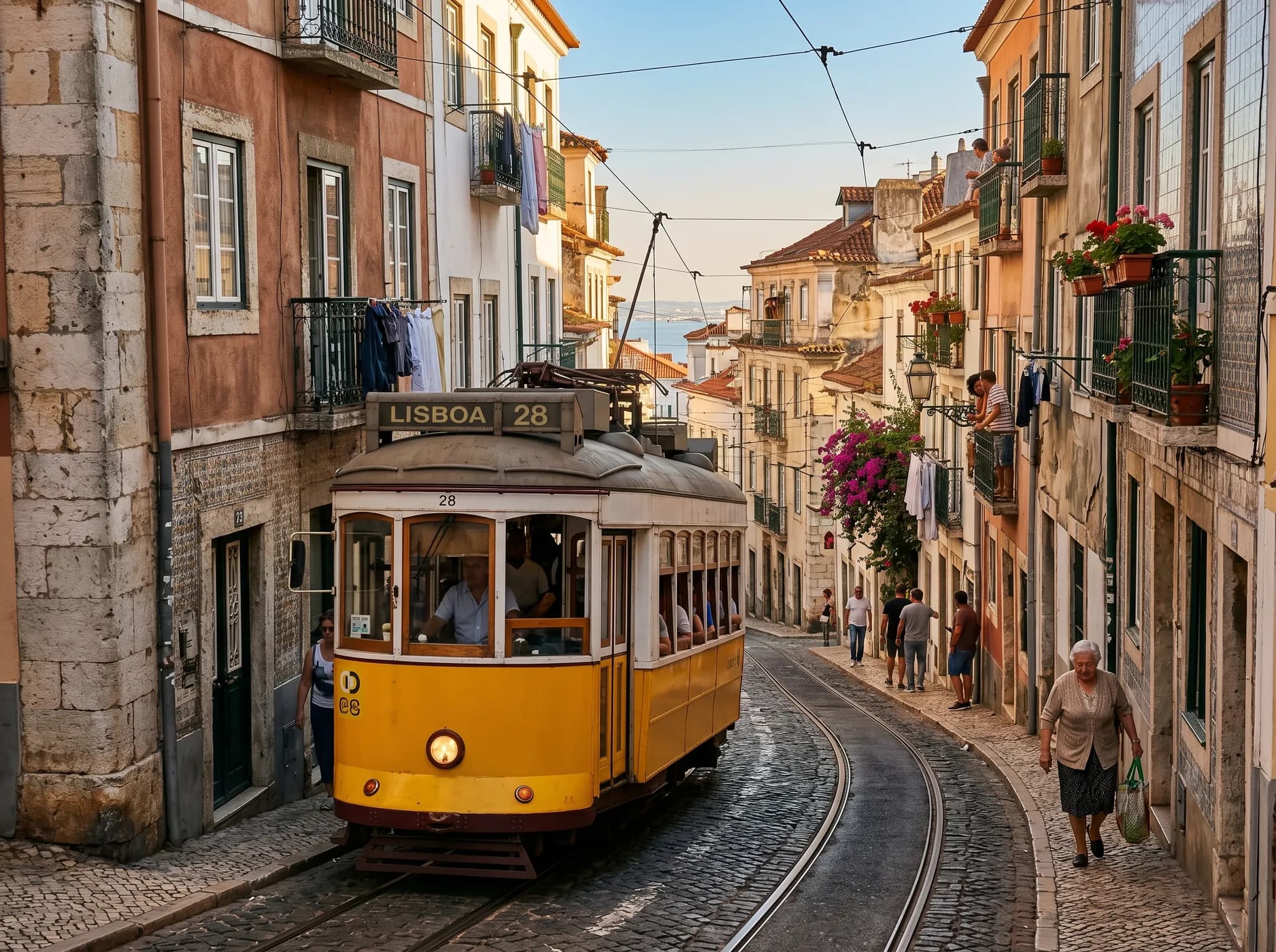 Tram 28 in Alfama