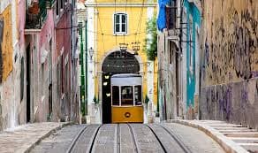 Colorful streets of Bairro Alto