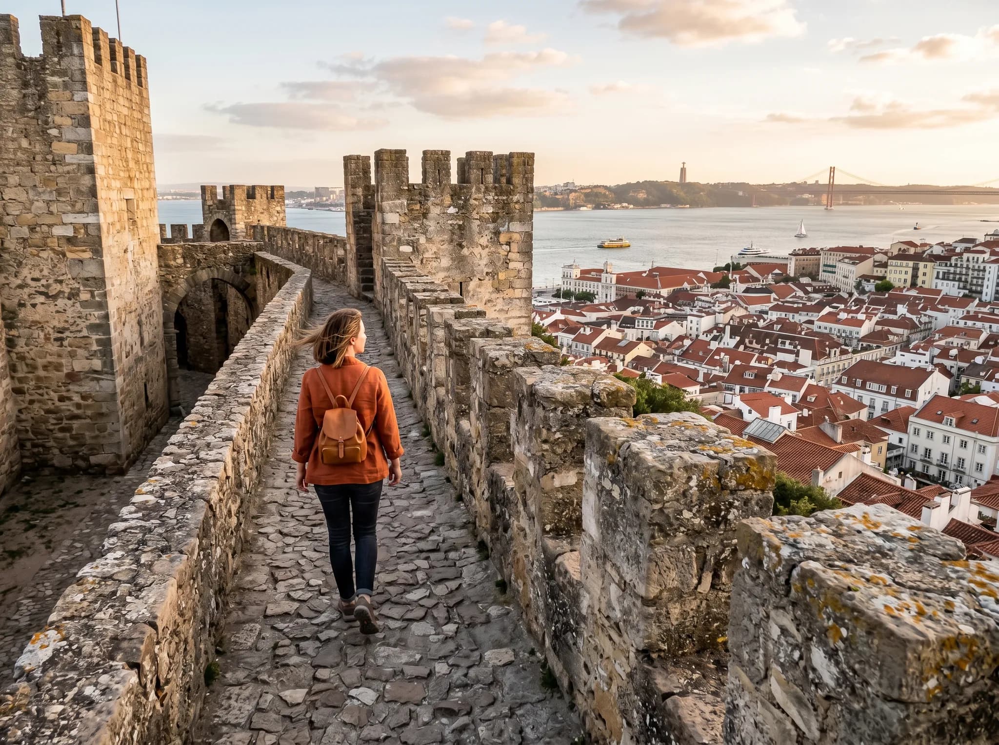 Medieval castle walls