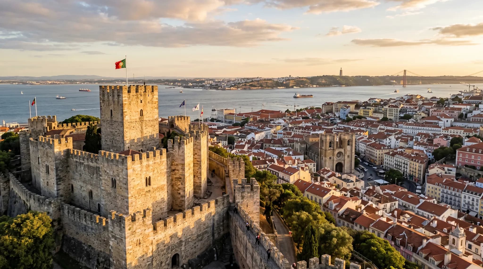 Castelo de Sao Jorge castle towers