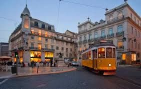 Chiado district shopping street