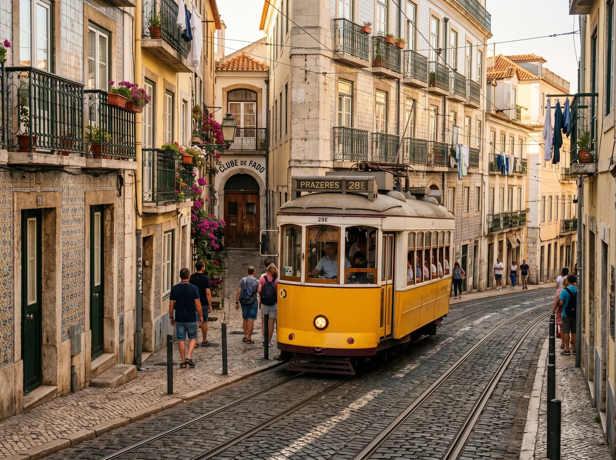 Historic Tram 28 in Lisbon