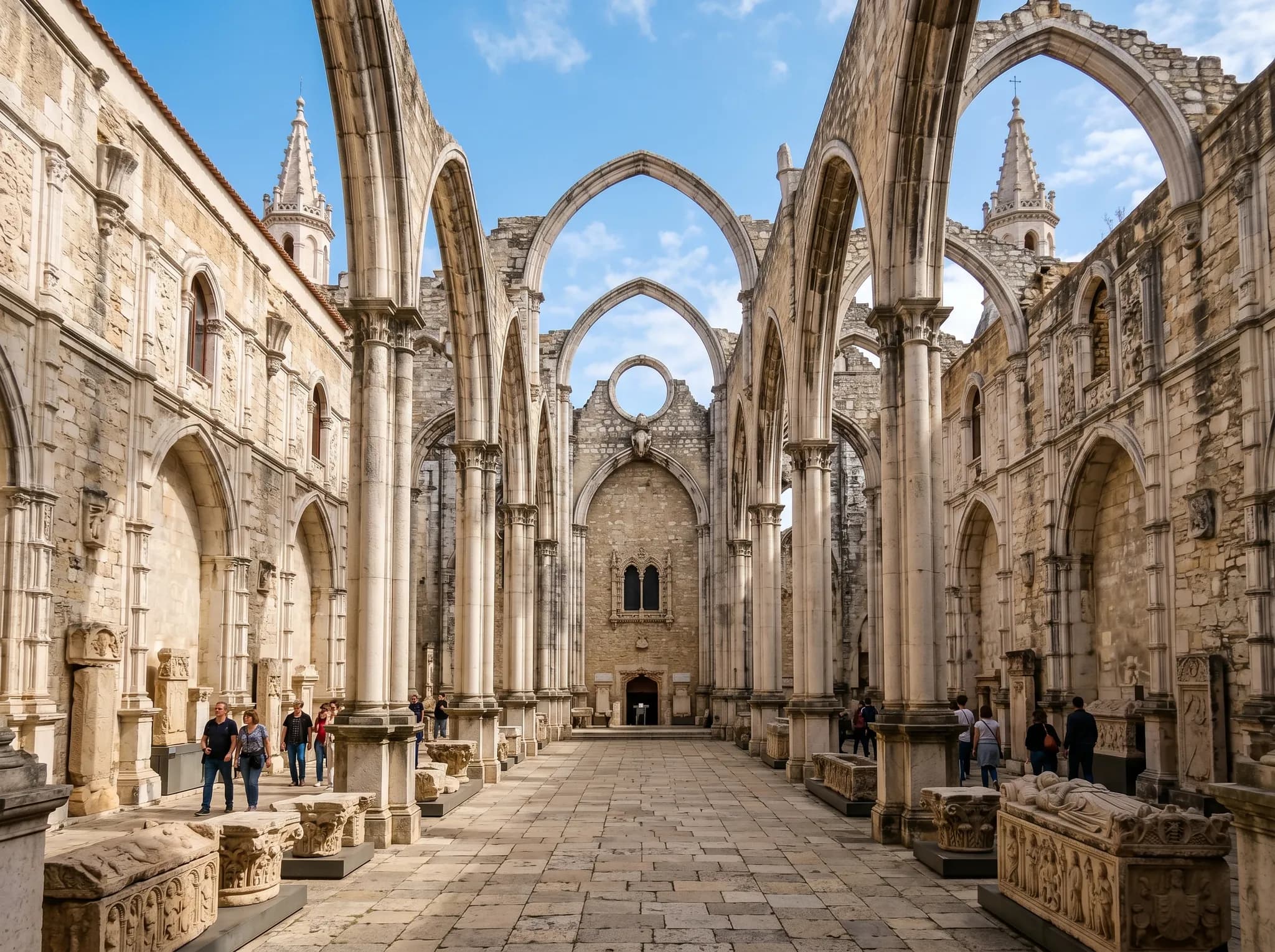 Interior of Carmo Archaeological Museum