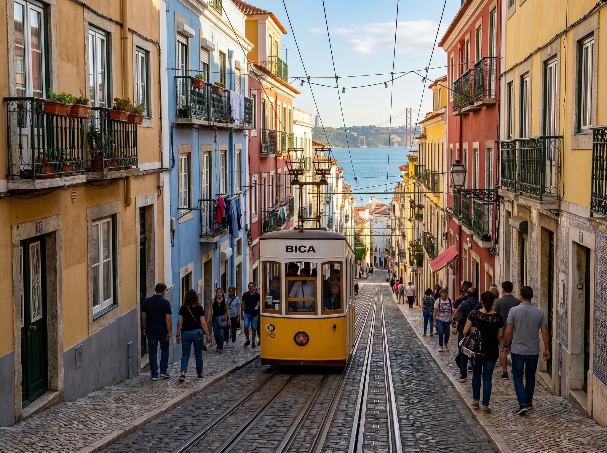 View down Rua da Bica
