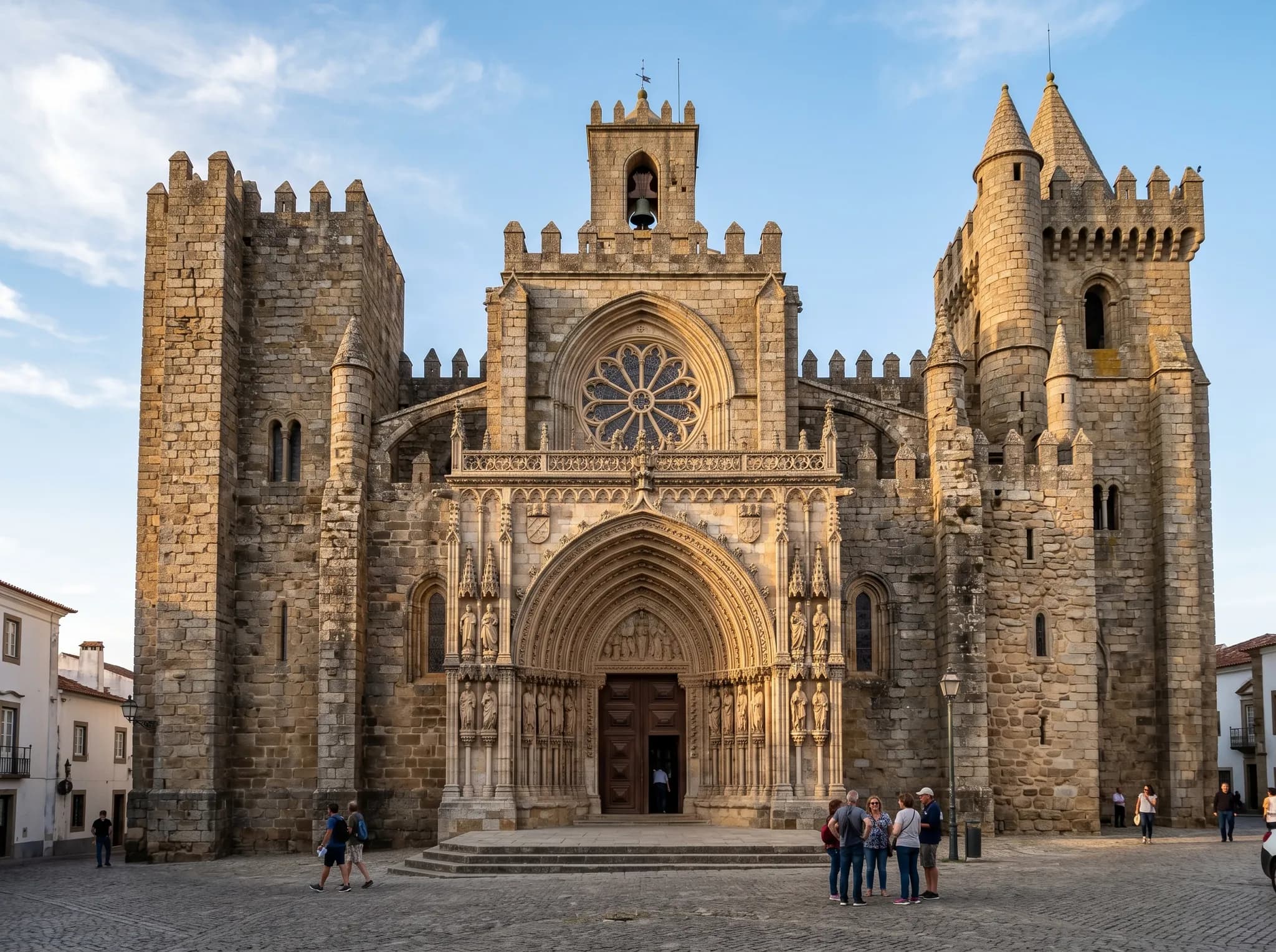 Évora Cathedral (Sé) fortress-like Gothic exterior