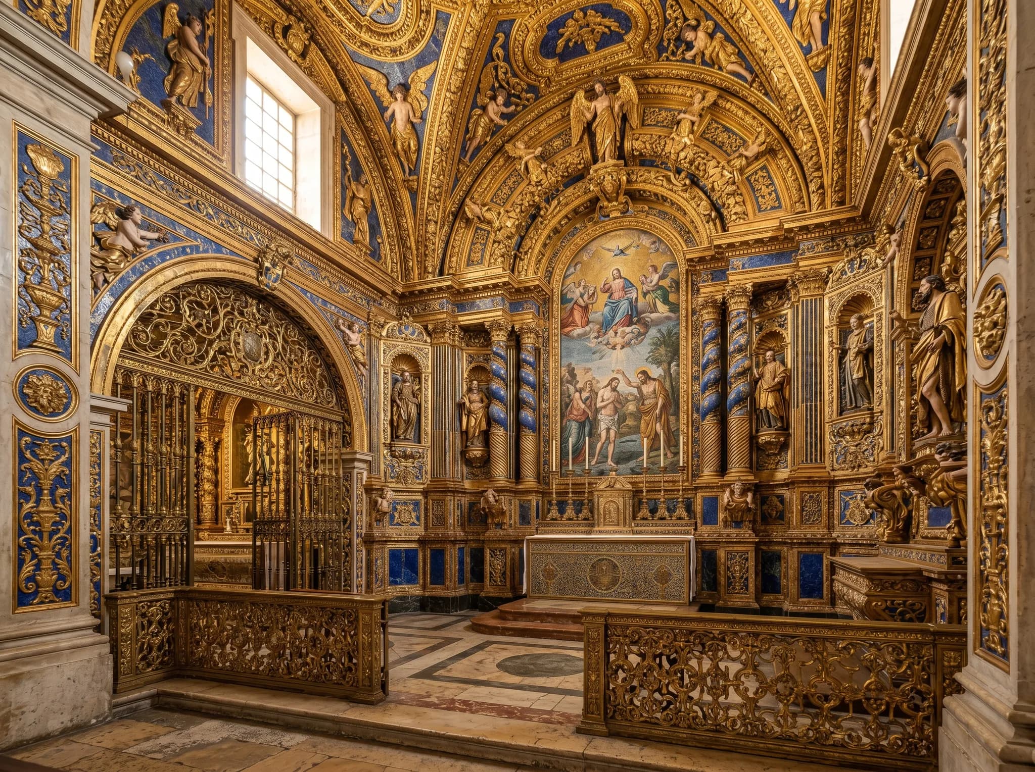 Gold chapel at São Roque