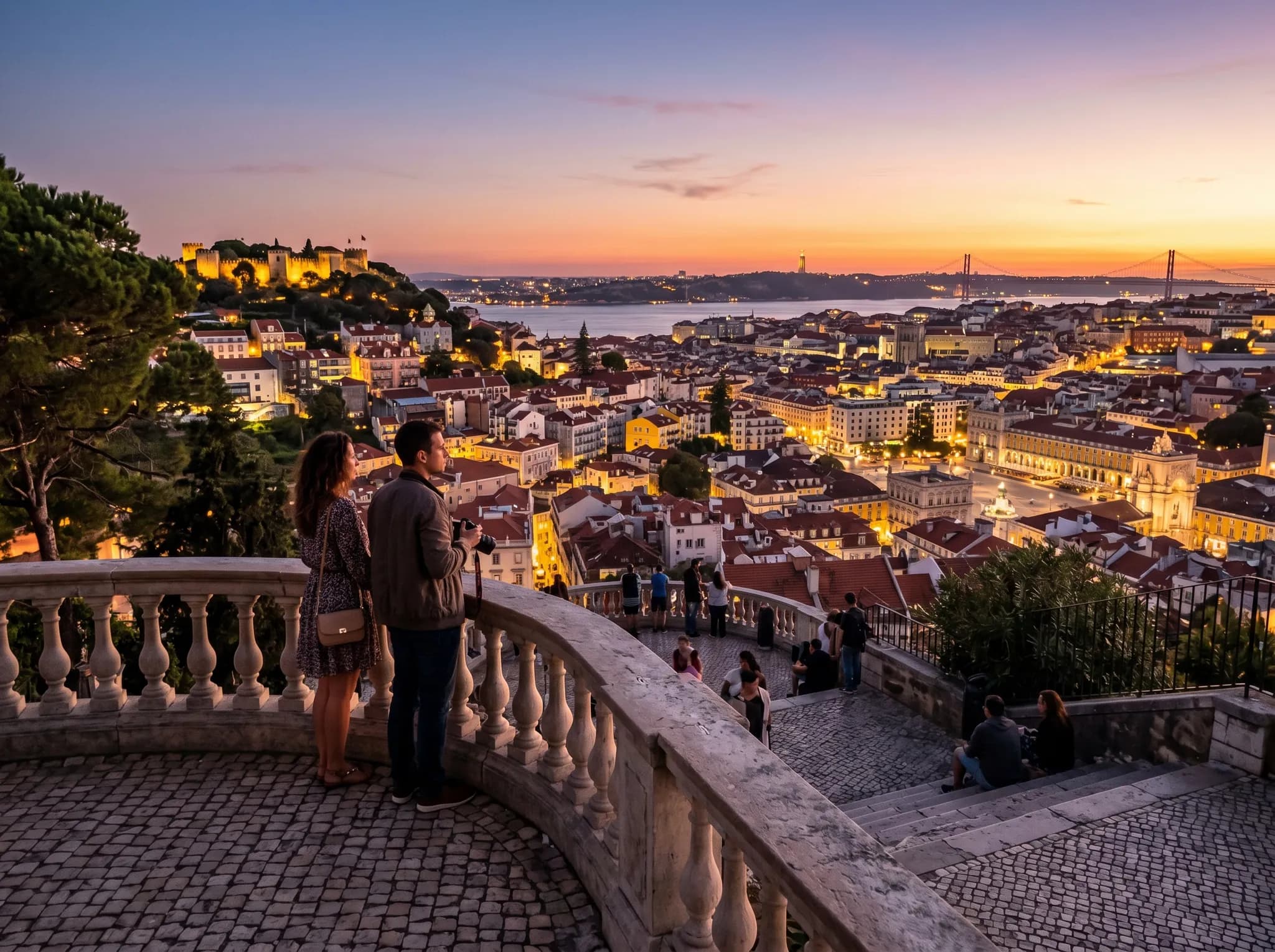 Sunset at Miradouro da Senhora do Monte
