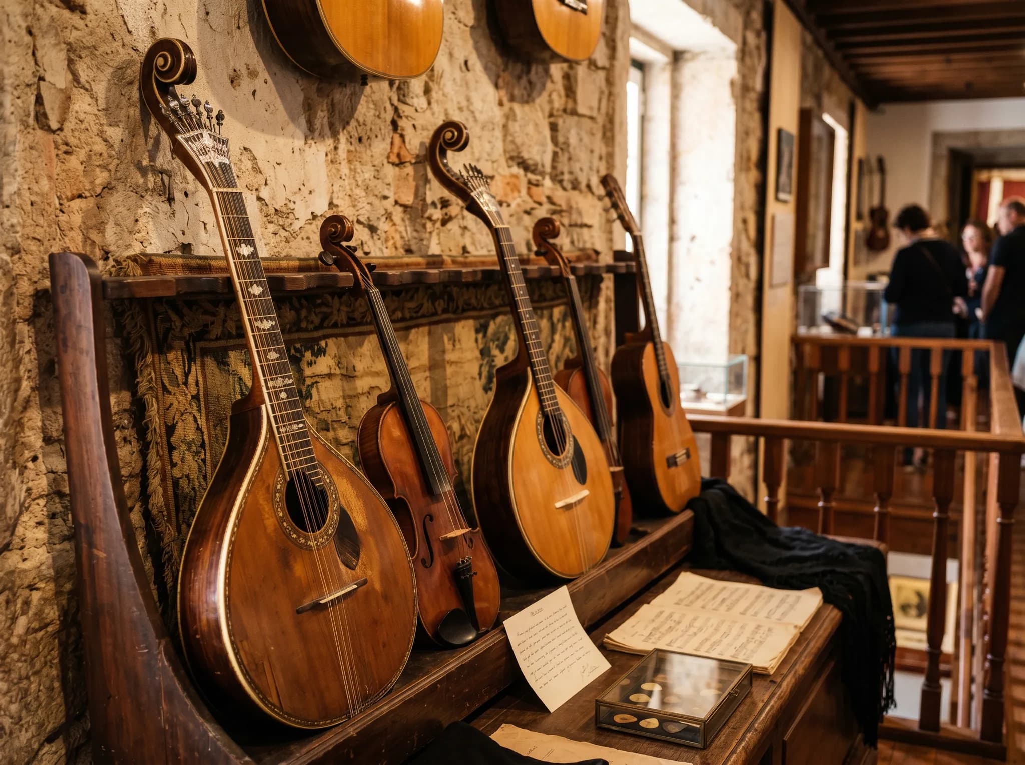 Portuguese guitar display