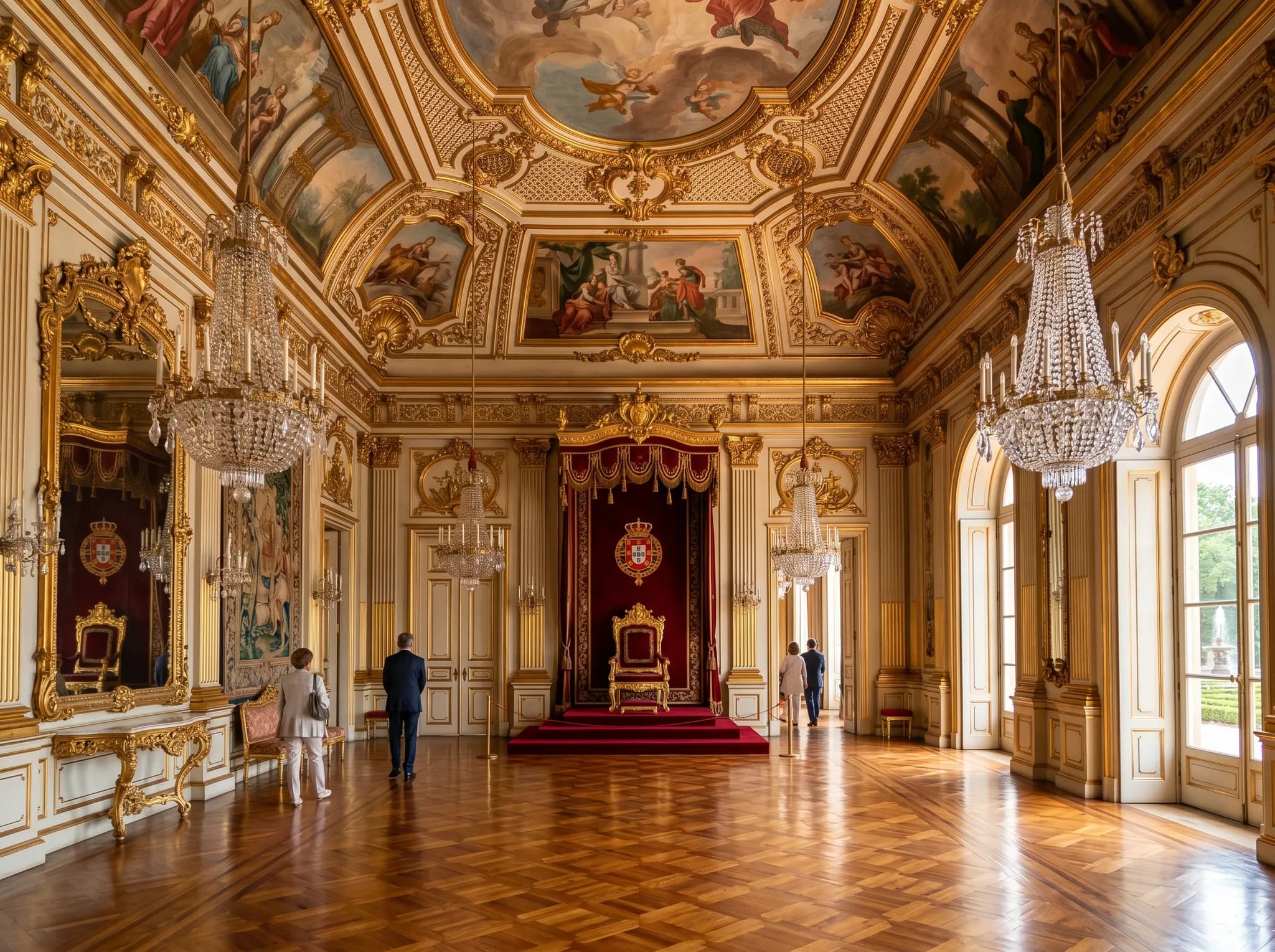 Throne Room interior at Queluz Palace