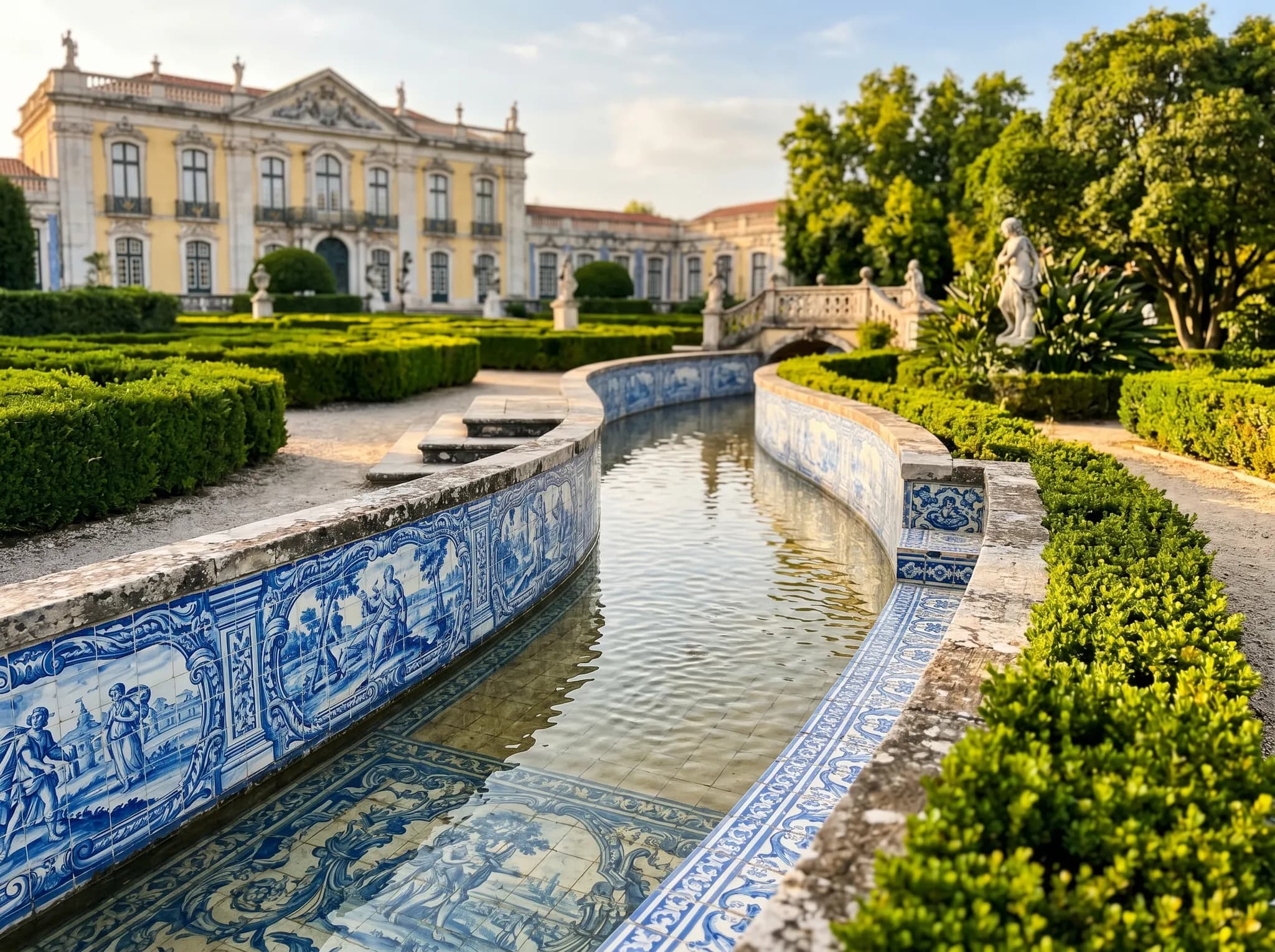 Azulejo Canal at Queluz Gardens