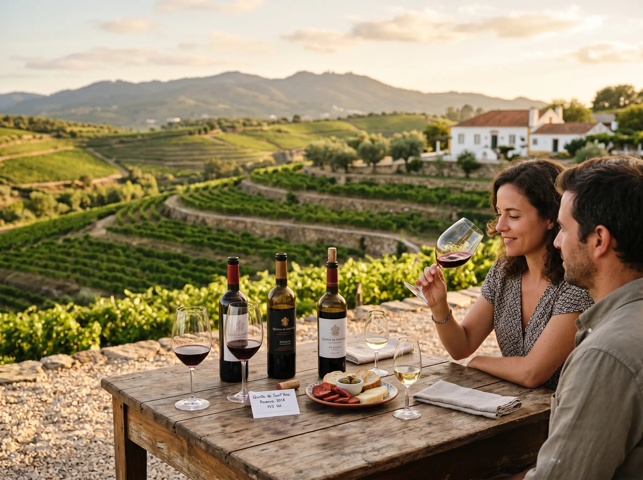 Portuguese vineyard landscape