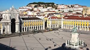 View of Praça do Comércio from Tagus River