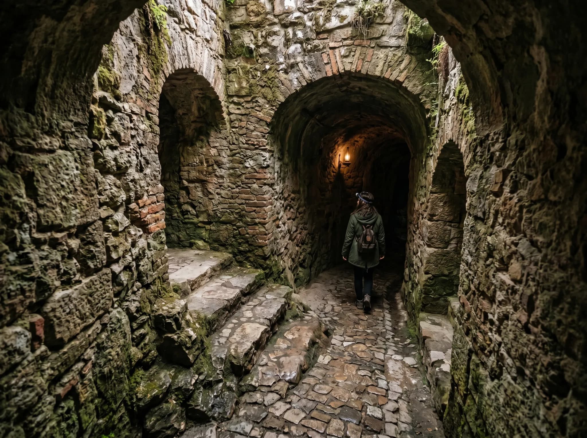 Underground tunnel network at Quinta da Regaleira