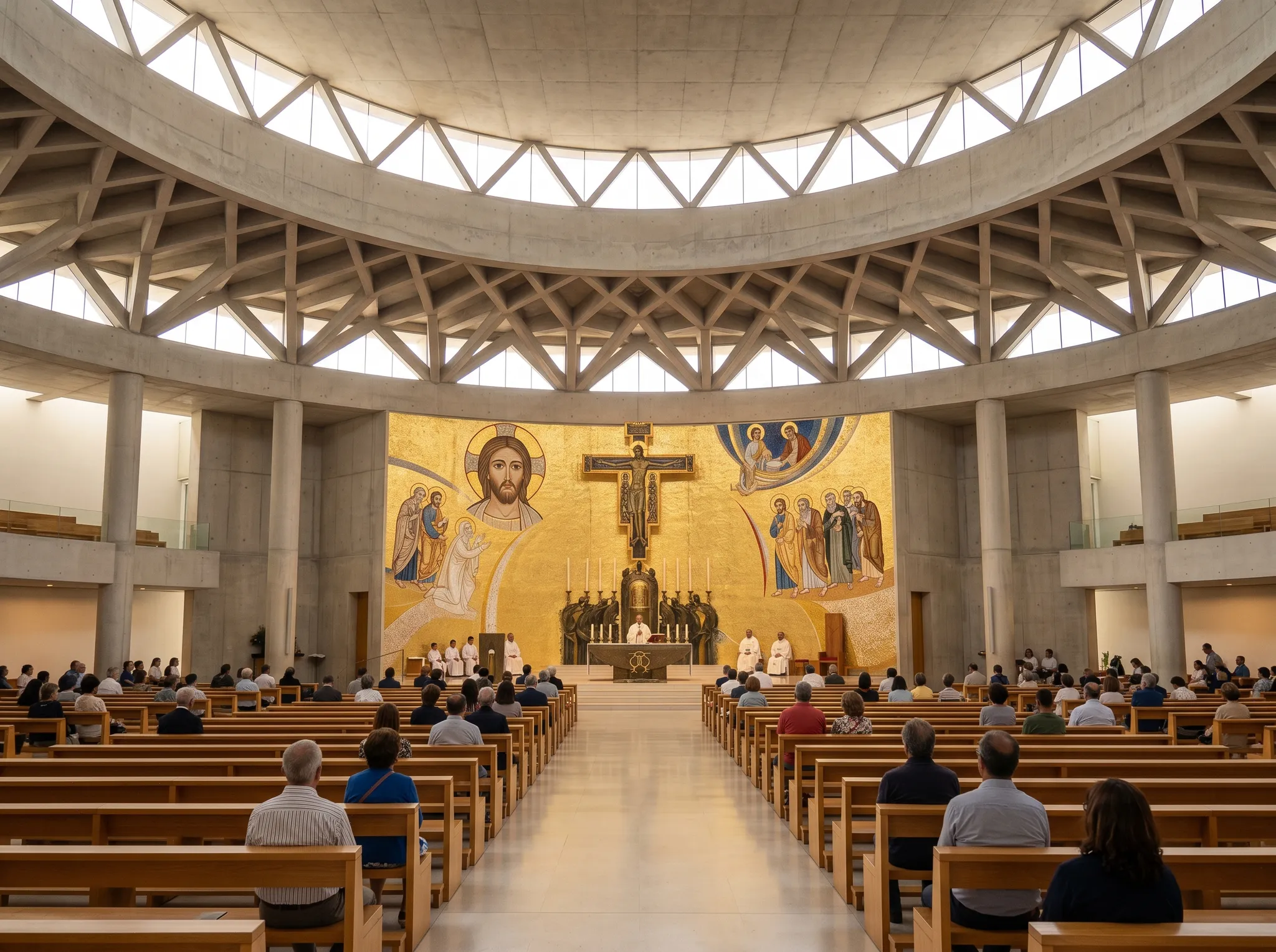 Modern Basilica of the Holy Trinity interior