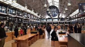 Historic facade of Mercado da Ribeira