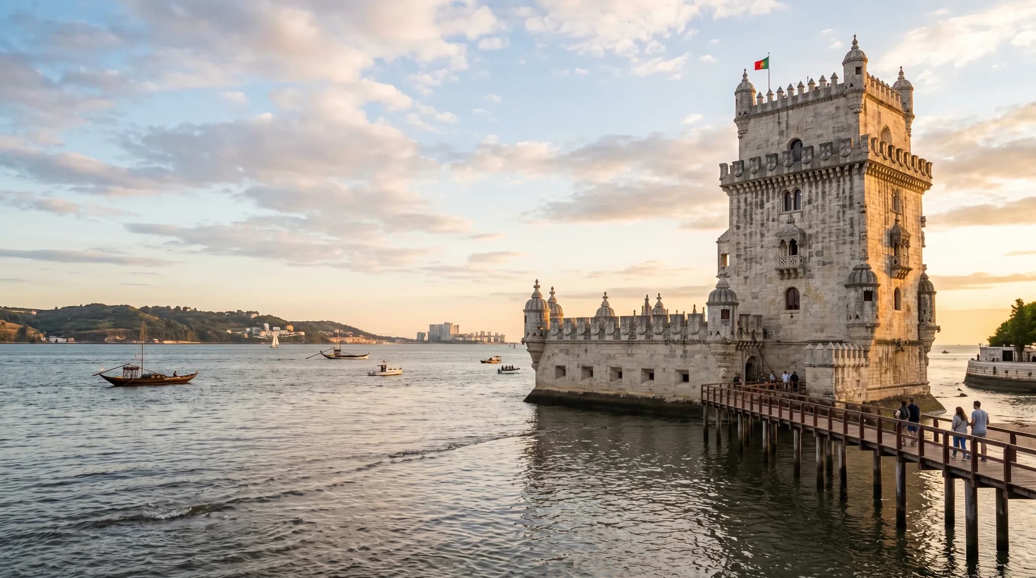 Torre de Belem tower on Tagus River