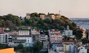 View from castle battlements